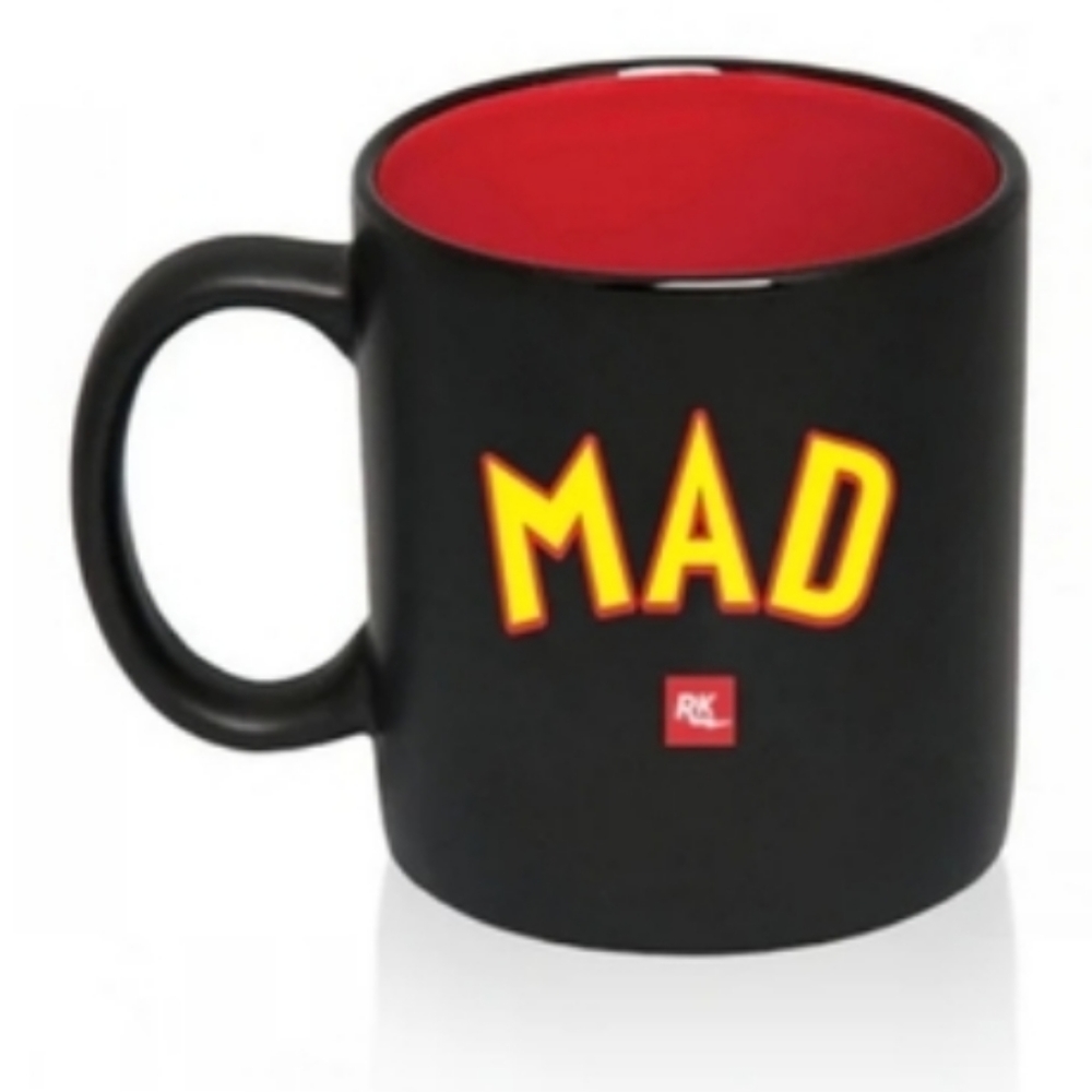 Retrokid x Inspector Gadget MAD Emblem Black and Red 15oz Mug NEW OOP